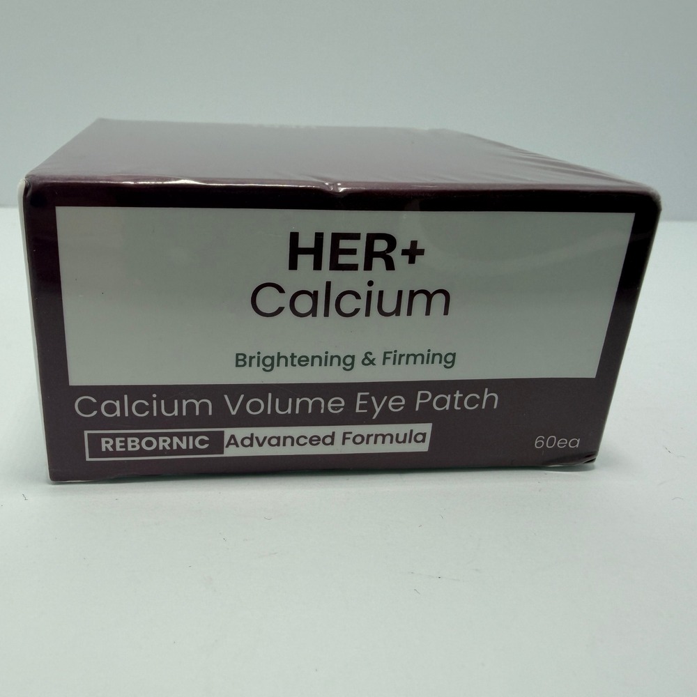 HER+ Calcium Volume Eye Patch 60 Count Rebornic New Factory Sealed Exp 2029